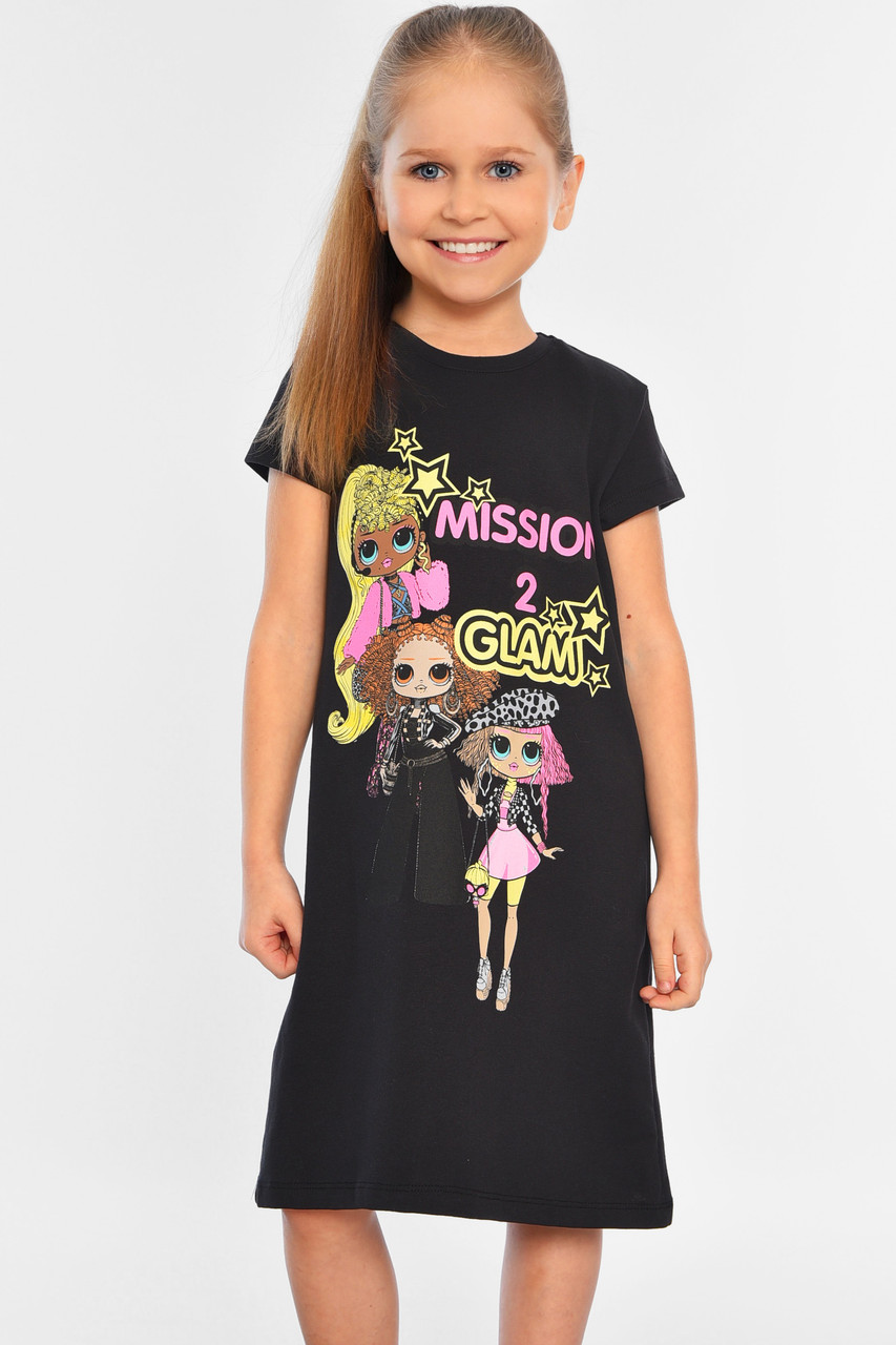 Сукня дитяча для дівчинки чорного кольору 196603P, фото 1