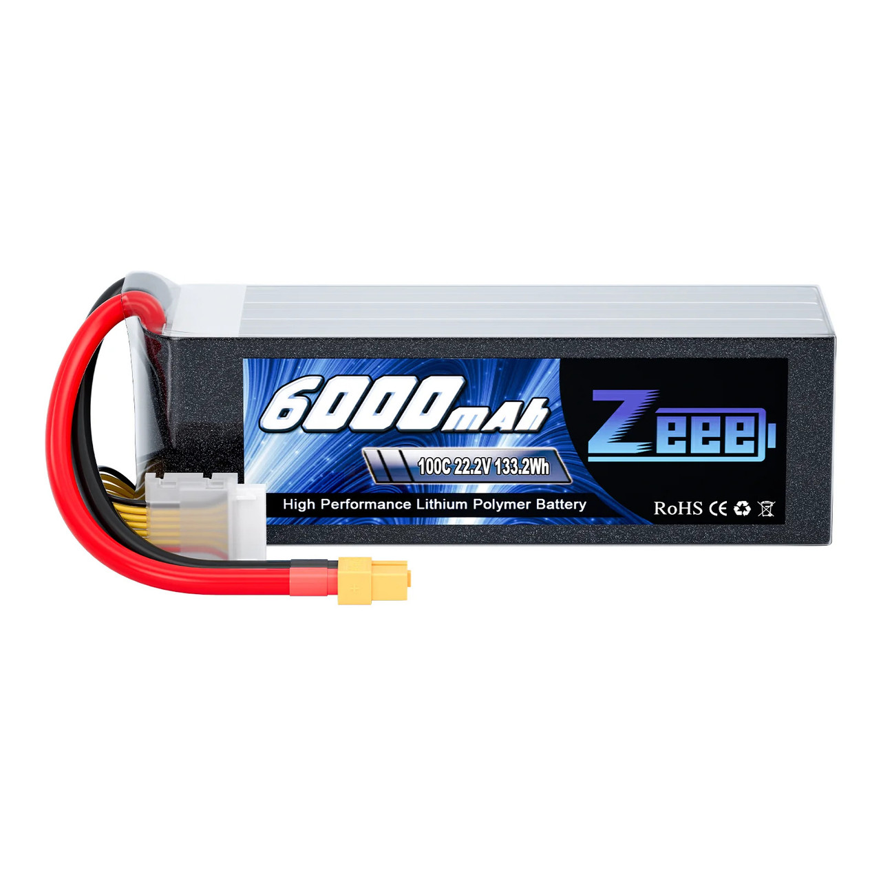 Акумулятор Zeee 22.2V 100C 6000mah 6S RC Lipo XT60, фото 1