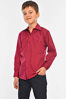 Рубашка детская мальчик бордовая 141083T Бесплатная доставка