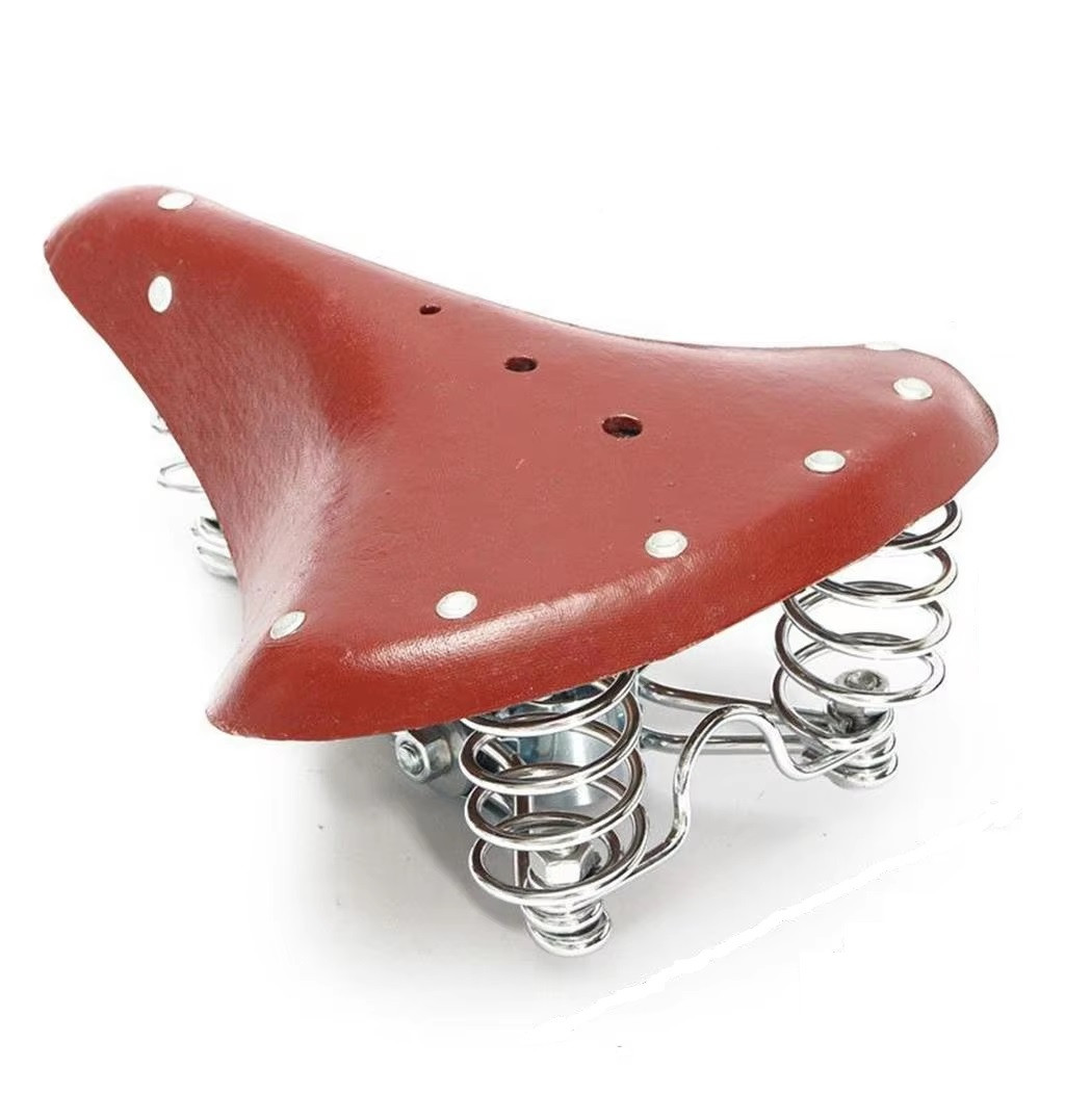 Сідло Seat Retro Lather шкіра, коричневий (8825-brown)