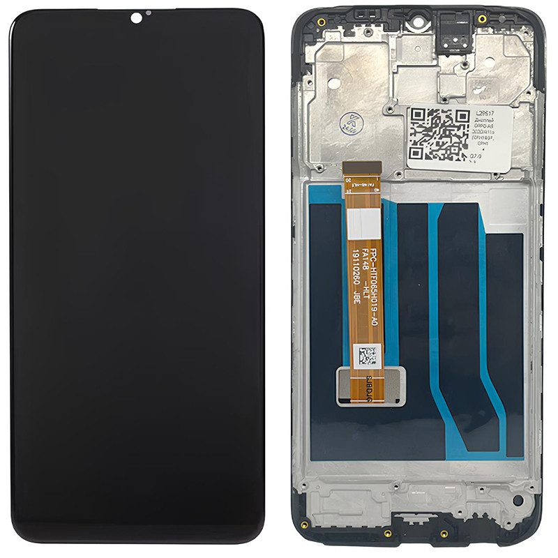 Дисплей OPPO A9 2020/A11x у зборі із сенсором і рамкою black
