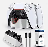 Зарядна станція для геймпада Infinity PS5 GP-5 1530 Black White