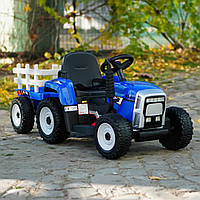 Дитячий трактор - електромобіль Bambi, синій