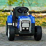 Дитячий трактор - електромобіль Bambi, синій, фото 6