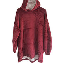 Плед - худи жіноча толстовка халат з капюшоном і рукавами (50)