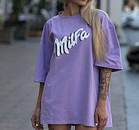 Жіноча футболка оверсайз з принтом MilFa