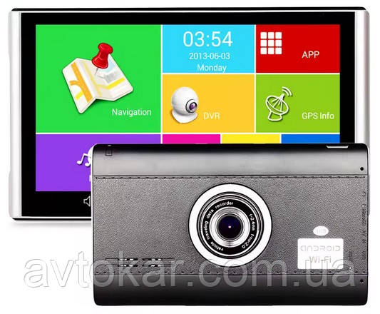 7" Планшет G732DVR — Відеореєстратор+ GPS+ 4Ядра+ 512MbRam+ 8Gb+ Android ORG