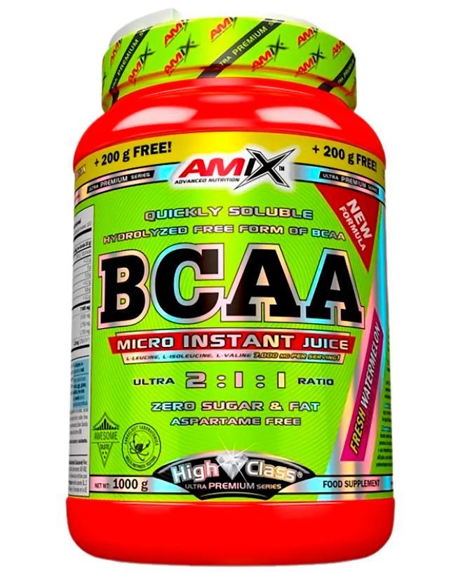 Амінокислоти ВСАА AMIX BCAA MICRO INSTANT JUICE 1000 грам Смак:BLACK CHERRY