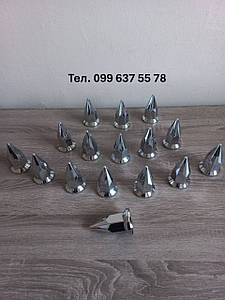 Ковпачок пластиковий на гайку 32/33 мм нікель Ковпачок пластиковий піка 32/33 мм Ковпачок на гайку піка 32