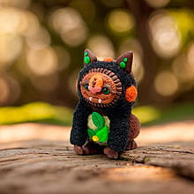 Фігурка ручної роботи кишеньковий друг «Лісовий кіт» / Іграшка з вовни екологічна