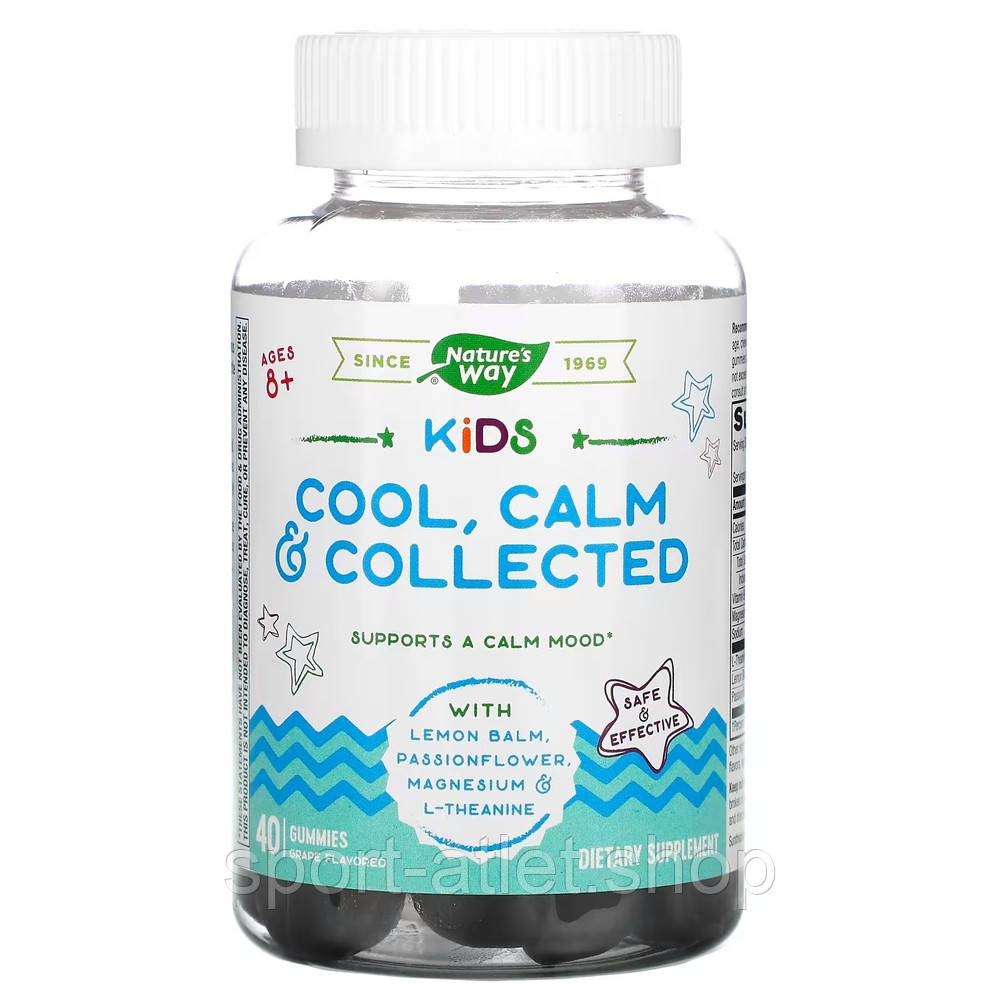 Вітаміни та мінерали Nature's Way Kids Cool, Calm & Collected, 40 желейок