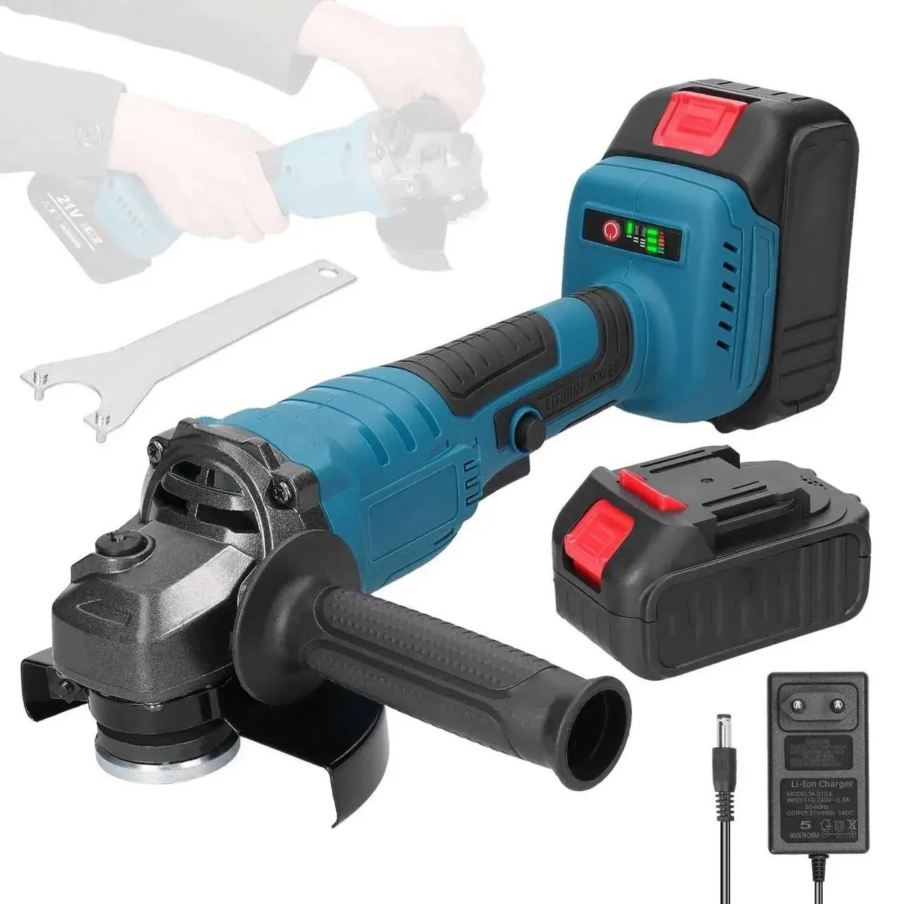 Болгарка акумуляторна кутова Makita DGA504ZL (36В, Ø125 мм). 1 АКБ, зарядка, без кейса.