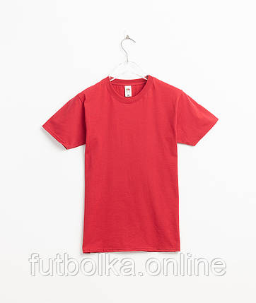 Червона футболка чоловіча вільна Original Fruit of the loom, фото 1