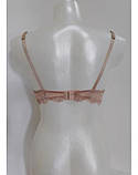 Бюстгальтер lormar myclass бежевий мереживний з пуш-ап лормар, фото 6