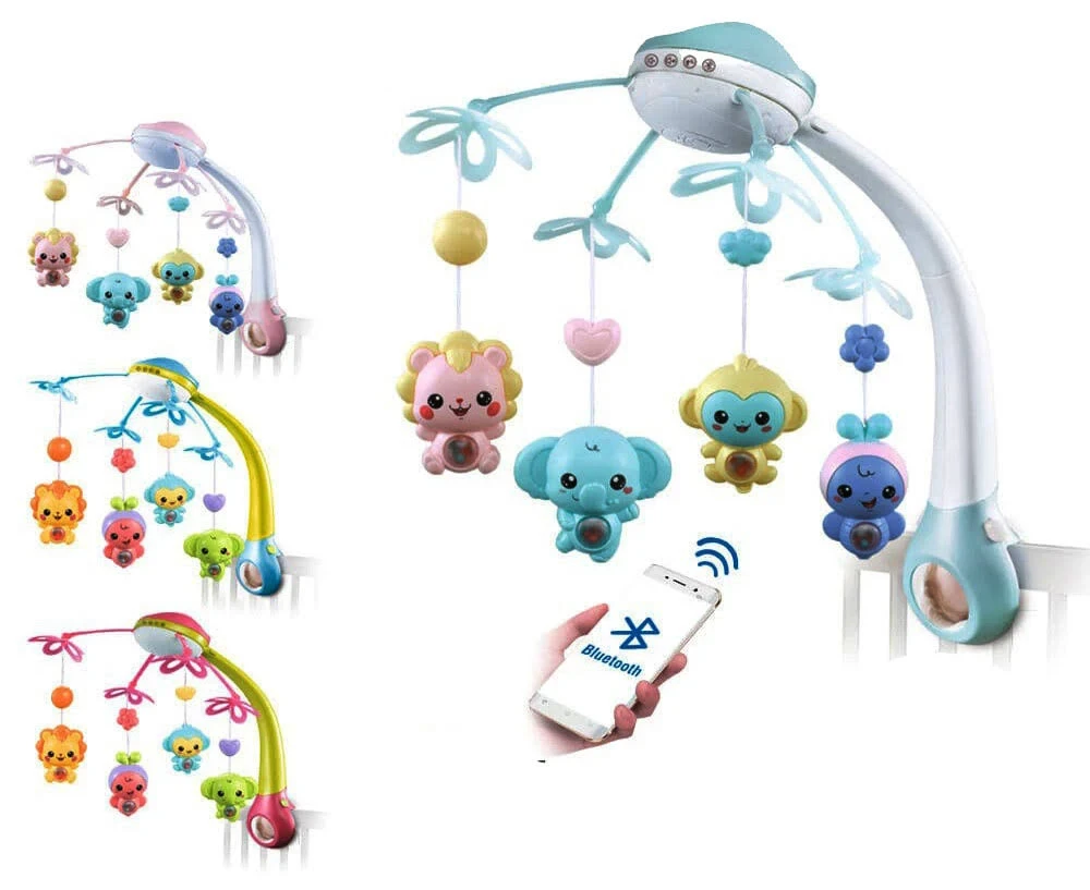 Карусель (Мобіль) на ліжечко, Блютуз. Проектор зоряного неба, пульт. 500 мелодій. 9970