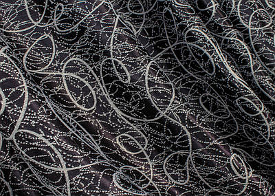 Двостороння тканина блекаут-софт колекція "Жаклін". Колір чорний з сірим. Код 670ш