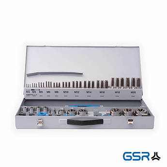 Набір ручних мітчиків і плашок DIN 352/223 M3-M20 GSR 56шт. GSR Німеччина арт. 00708090