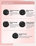 Масажер ручний акумуляторний (SL-630/YX-720) з 5 насадками Рожевий/Білий, фото 4