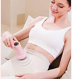 Масажер ручний акумуляторний (SL-630/YX-720) з 5 насадками Рожевий/Білий, фото 5