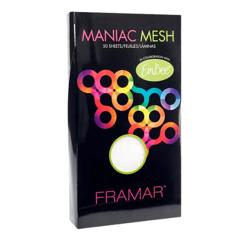 Багаторазові меш-пластини для фарбування локонів Maniac Mesh Framar (91025)