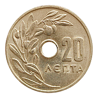 Греція 20 лепт, 1966