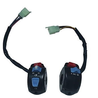 Перемикач керма у зборі GY-6 4-т (лівий+правий) / Перемикачі на китайський скутер 50/80/150 кубів