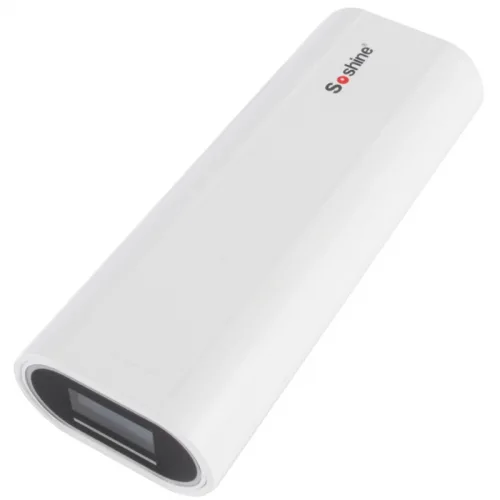 Зарядний пристрій з функцією Power Bank Soshine E4 (1-2x18650) Білий