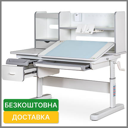 Дитяча стіл парта з полицею для школяра Mealux Florida G, фото 1
