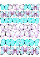 Вафельна картинка Метелики No5