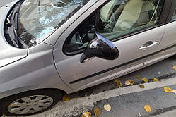 Накладки на дзеркала BMW-Style (2 шт) для Peugeot 207 2006-2014 рр