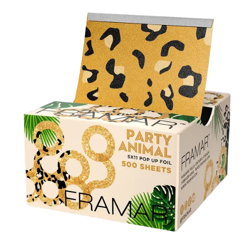 Фольга в рулоні з тисненням Framar Party Animal, 98м х 12,5см (12027)