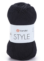 Пряжа Style Yarnart-651 чорний