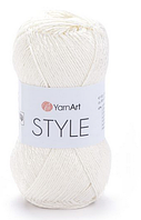 Пряжа Style Yarnart-653 молочний
