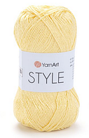 Пряжа Style Yarnart-656 світло-жовтий