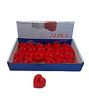 Свічка Серце червоне led 4 см.