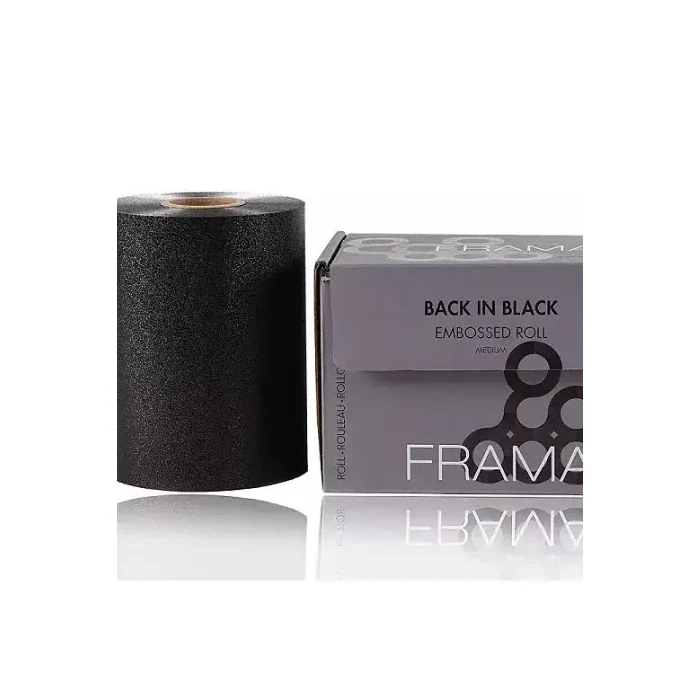 Фольга у рулоні з тисненням "У полоні чорного" Framar Embossed Roll Medium Black (12019)