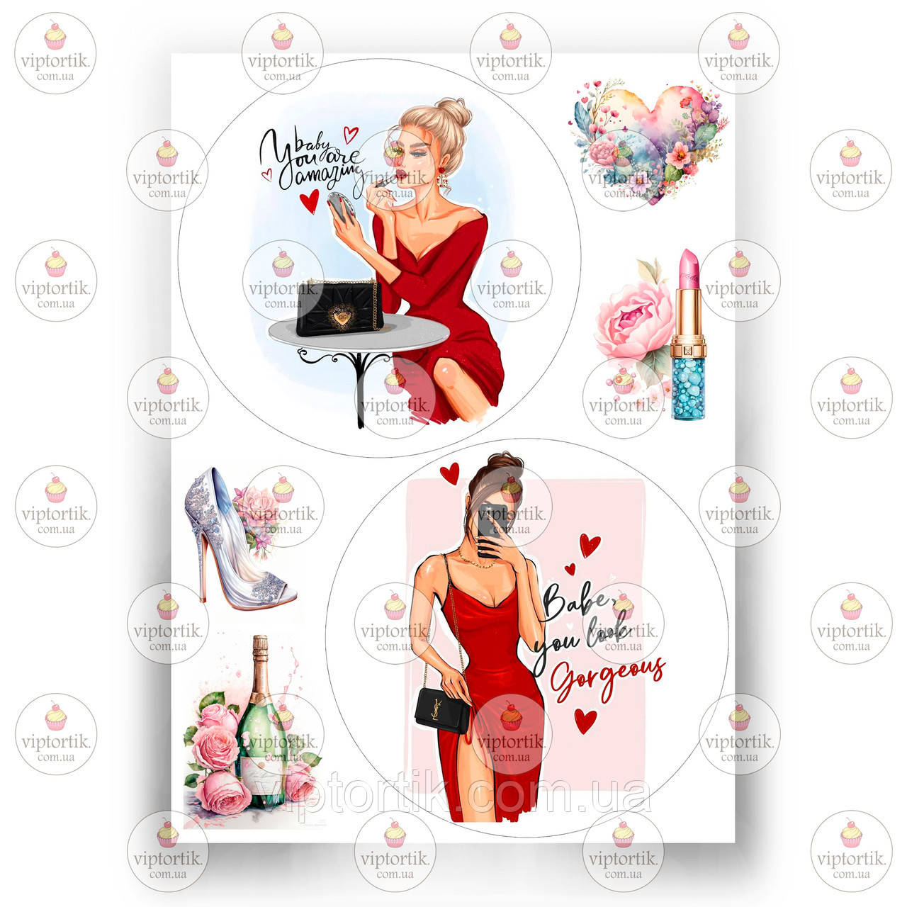 Друк їстівного фото — Вафельний папір — 8 березня No4, фото 1