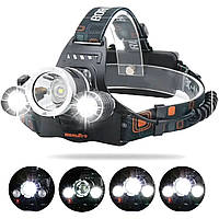 Фонарик на голову для домашних работ, Фонарик на голову диодный, Фонарь на голову диодный, NST