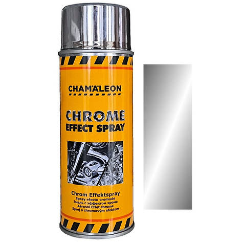 Комбінована фарба спрей з хром ефектом срібляста Chamaleon Chrome Effect Spray Silver 400мл, фото 1