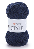 Пряжа Style Yarnart-670 темно-синій