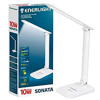 Лампа настільна світлодиодна ENERLIGHT SONATA (1*18650,1200mAh, 10W 500lm 3000-6000K microUSB)