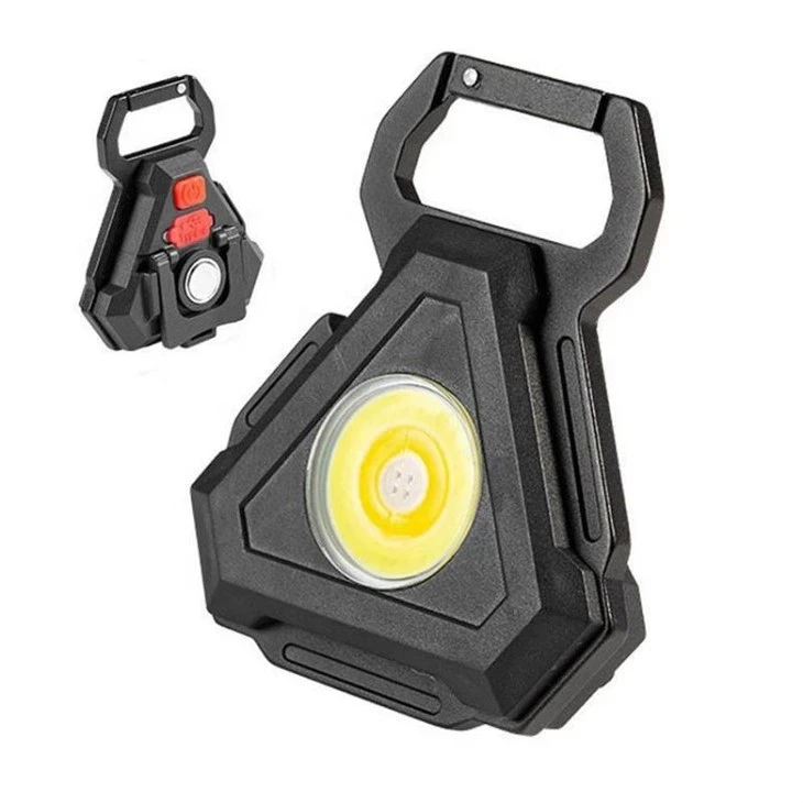 Портативний LED ліхтарик RIAS PL-413 COB акумуляторний з магнітом і карабіном Type-C (7_01541), фото 1