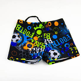 Оптом дитячі купальні боксери для хлопчиків (арт. 25-218) 28-36р. чорний з принтом