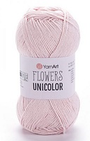 Пряжа Flowers Unicolor-733 блідо-рожевий