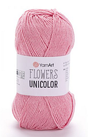 Пряжа Flowers Unicolor-735 рожевий