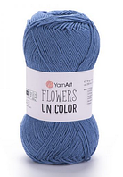 Пряжа Flowers Unicolor-743 джинс