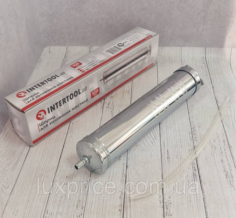Шприц для заливання мастила 500 мл INTERTOOL AT-3065   Luxprice