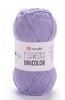 Пряжа Flowers Unicolor-747 бузковий