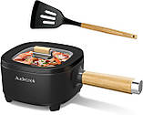 Каструля електрична багатофункціональна Audecook WD-1020B  з пароваркою та антипригарною сковородою, фото 3