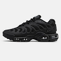 Чорні текстильні чоловічі кросівки Nike Air Max Tn Plus Drift Black  Демісезонні Найк Тн Дріфт